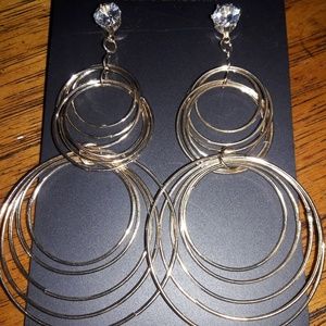 NWT/NEW Charlotte Daniel CZ Multi Hoops Earrings